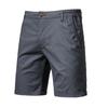 Men’s Casual Relaxed Fit Shorts with Elastic Waistband Five Pocket Design Breathable Stretch Fabric Knee Length for Everyday Wear