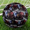 BLEACH Print Size 5 Soccer Ball, Standard Match Football for Sports Game and Team Practice, Ideal Gift for Soccer Fans