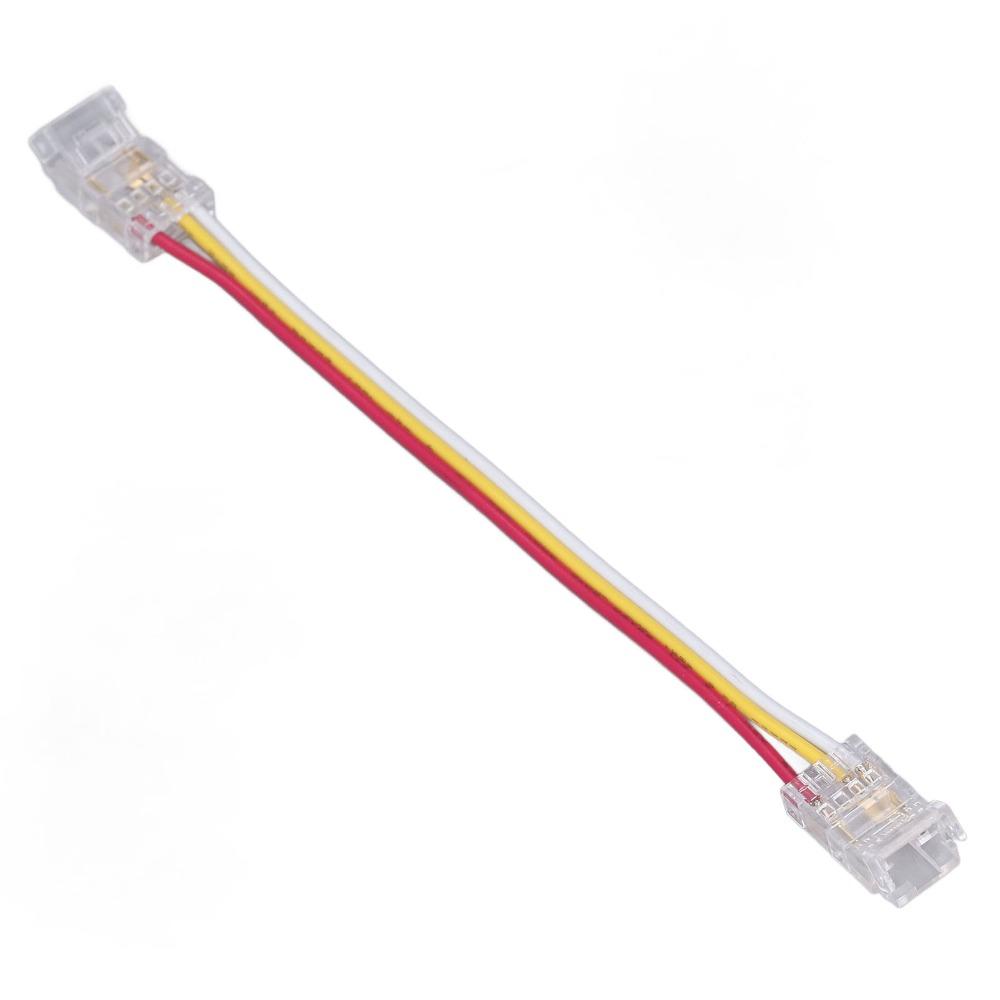 10pcs 3Pin LED Light Strip Connectors 8mm/10mm Light Strip Connectors  For Warehouse