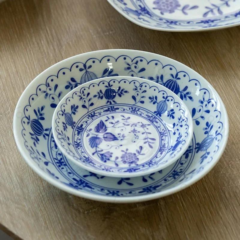 Keramikteller im Retro-Chinesischen Stil, High-End Hotelrestaurant, Pastateller, Köstliche Gerichte, Fischteller, Einzigartiges Haushaltsgeschirr