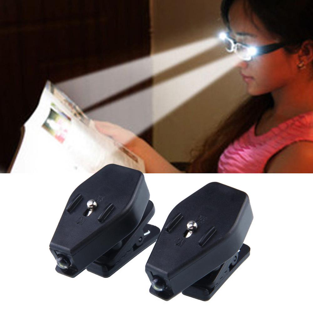 Hot Sale Adjustable Reading Light Book Clip Universal Eyeglass Glasses Mini LED Lamp
