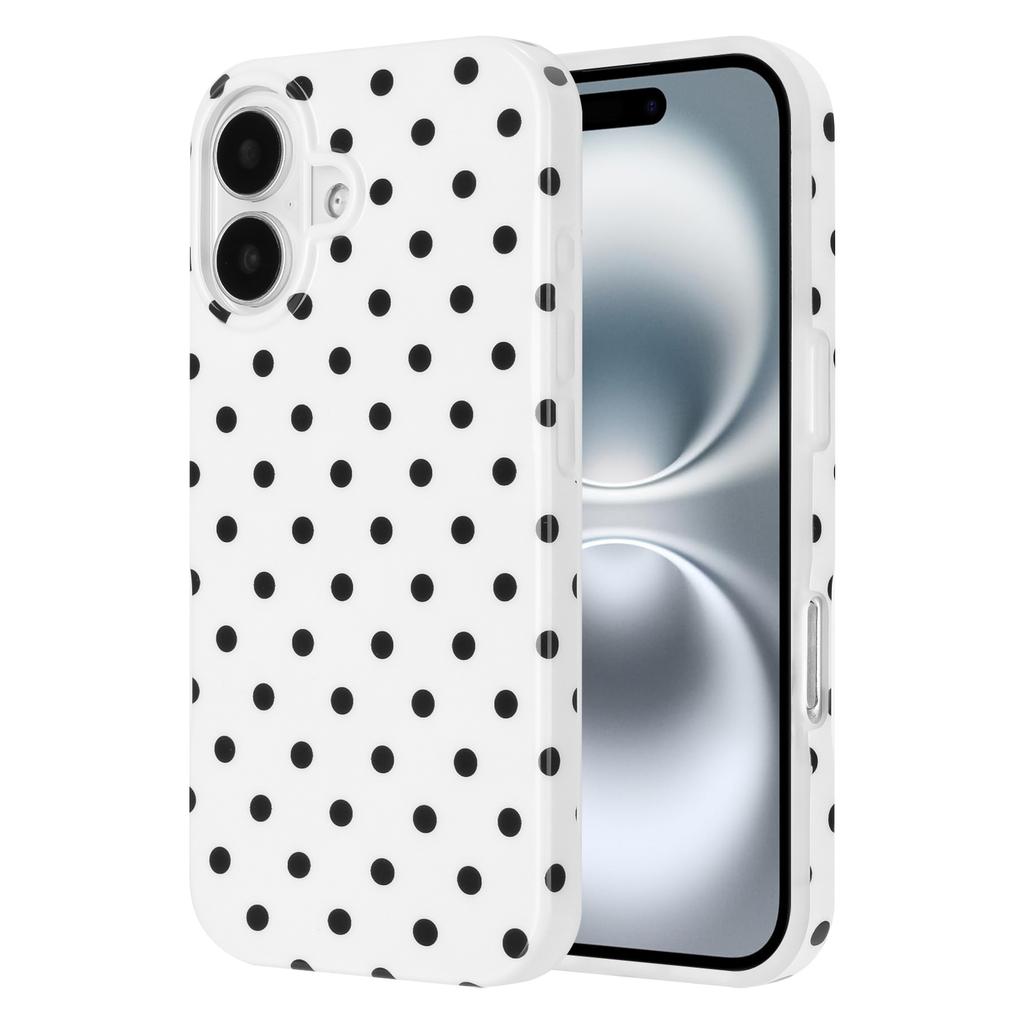For iPhone 16 Plus Case Dot Design IMD TPU Phone Back Cover