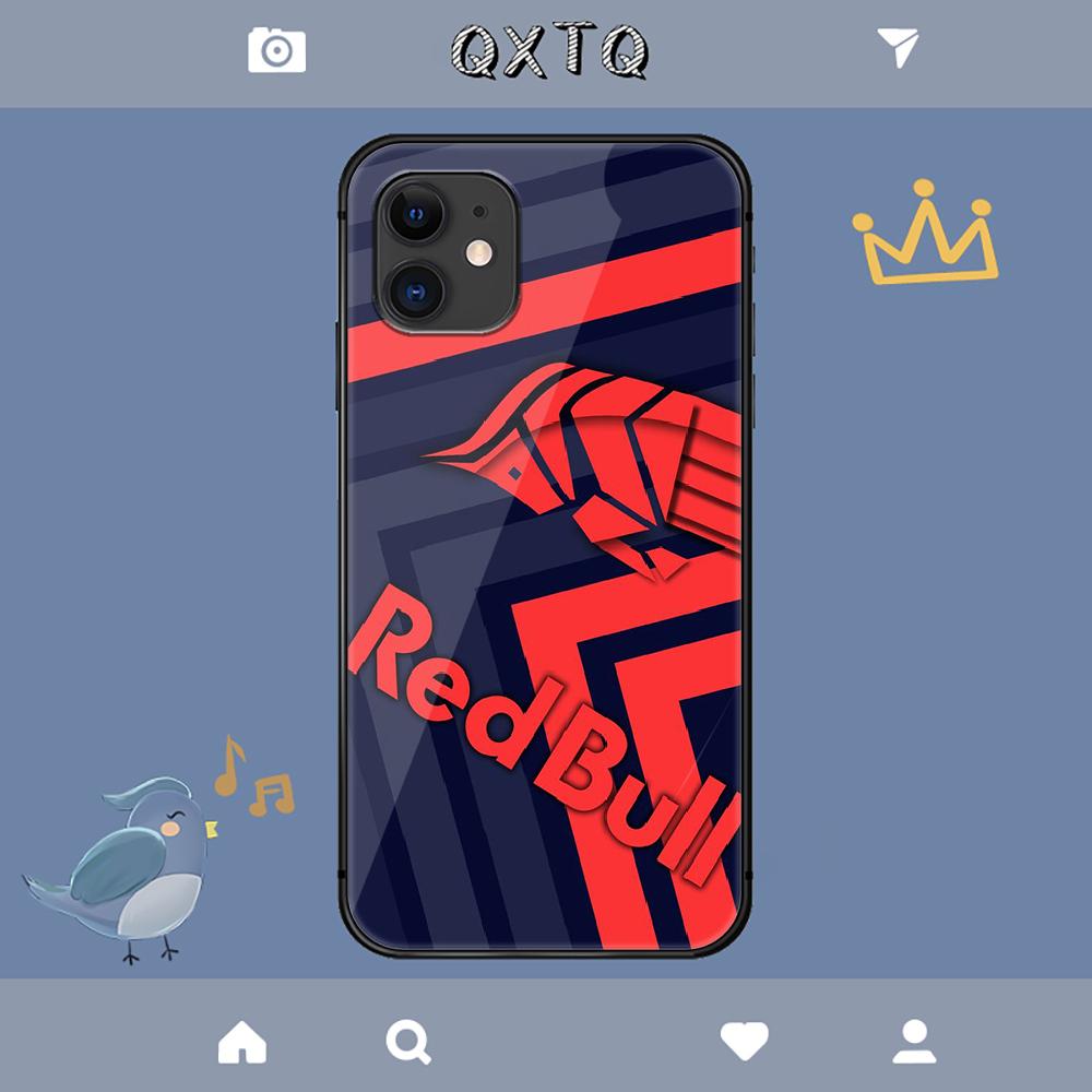 Red Drink Bulls Logo Case For iPhone Samsung Galaxy Redmi Note S 17 16 15 14 13 20 24 25 54 Pro Max Ultra Fe Tempered Glass Cover