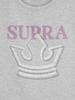 SUPRA Women'S Crown Logo Point Crop T-Shirt (Gray)