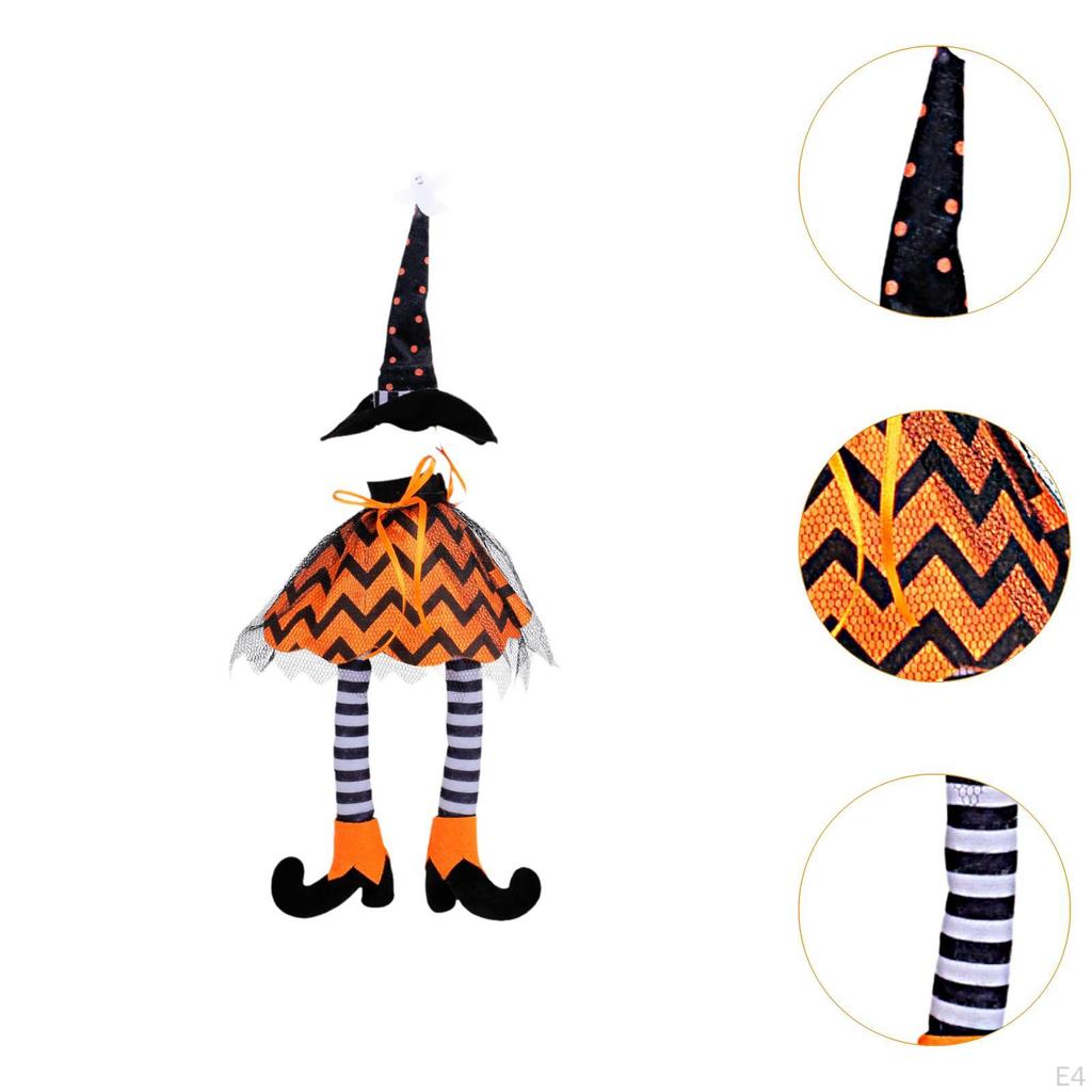 Halloween Witch Hat Wine Bottle Cover - Festive Table Decoration