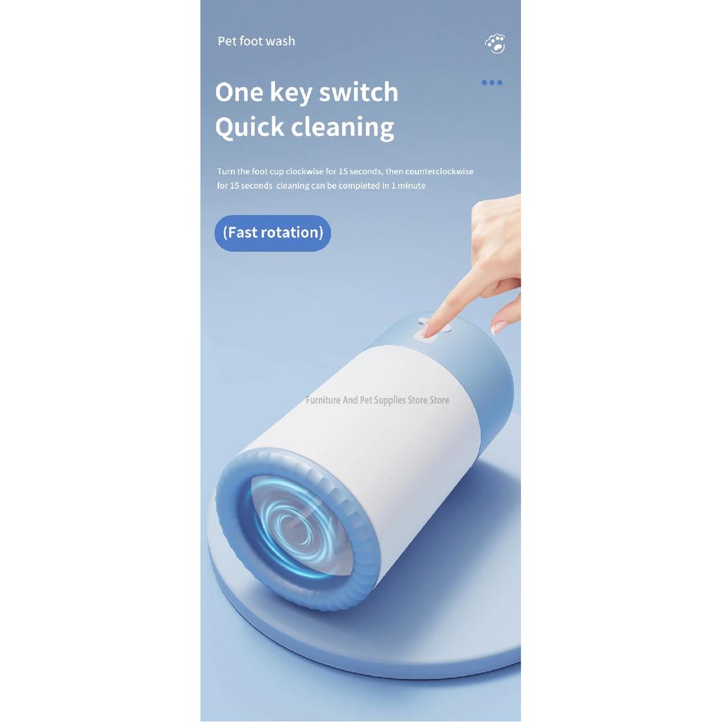 Pet Foot Washing Machine Electric Pet Paw Cleaner Automatic Dog Quick Cleaner Pet Paw Portable Low Noise Waterproof Foot Cup