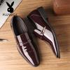 Men's Leather Shoes Business Dress Men's Leather Shoes Casual Soft-soled Breathable Work Gloves