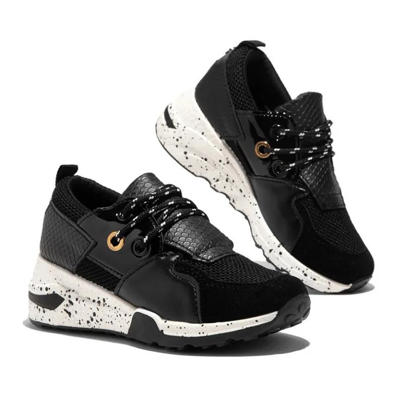 

2026 New Women Casual Shoes Breathable Ladies Sneakers Leopard Print Faux Fur Sneakers Lace-up Platform Sports Shoes Women 35 чёрный