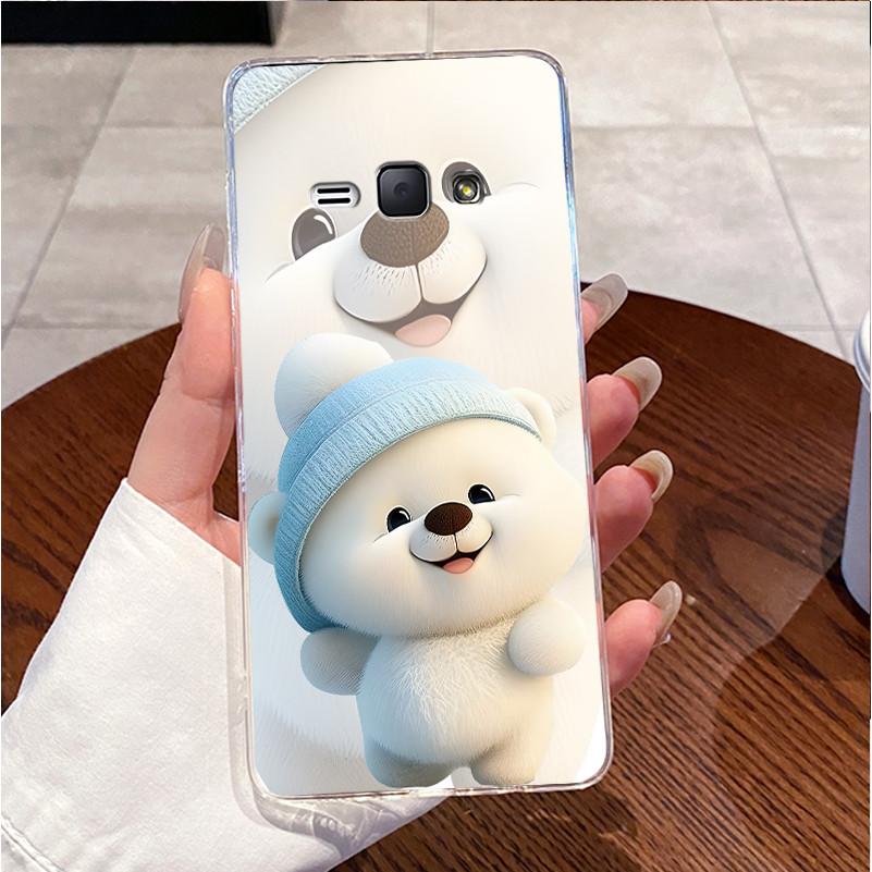 For Samsung J1 2016 Casing J120F Funny Cute Love Rabbit Clear TPU Soft Back Cover For Samsung Galaxy J1 2016 Phone Case Bumper