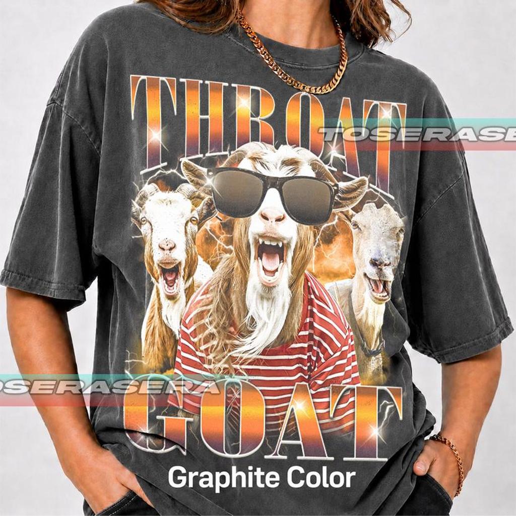 Throat Goat T-Shirt – Funny Animal Pun Graphic Tee, Zoo Visit Apparel FD