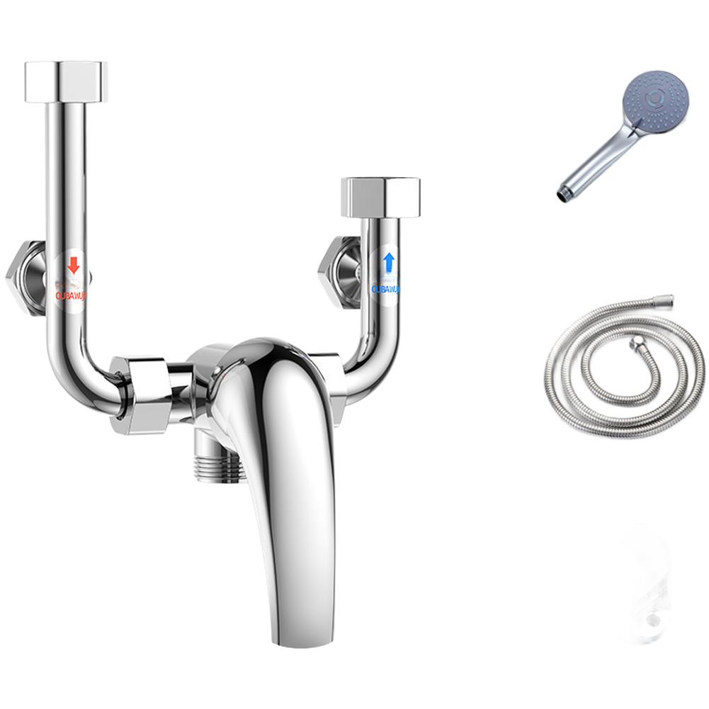 U Type Mixing Valve for Water Heater with Copper Construction 10 10 10cm Dimensions and Integrated Safety Valve