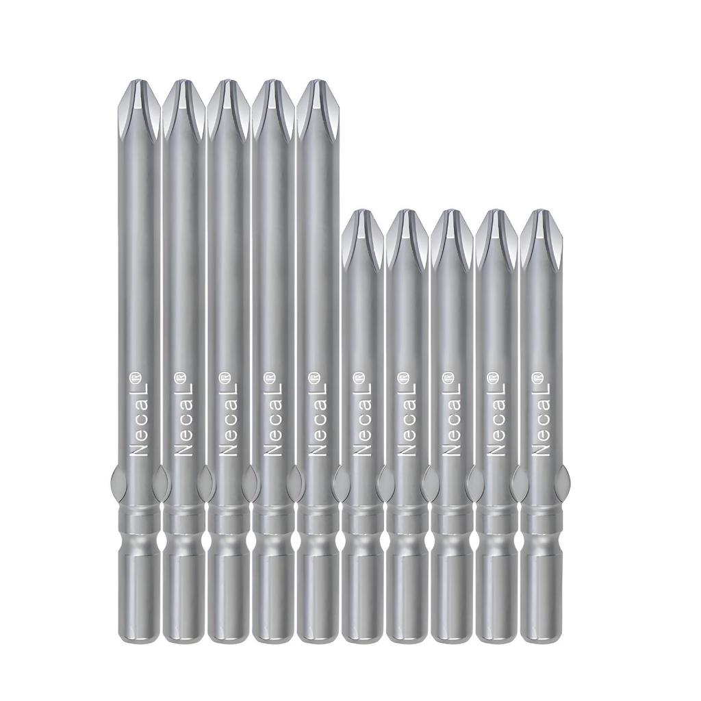 Nigao 802 Magnetic S2 Steel Electric Screwdriver Bit, 6mm, 60/80mm Length