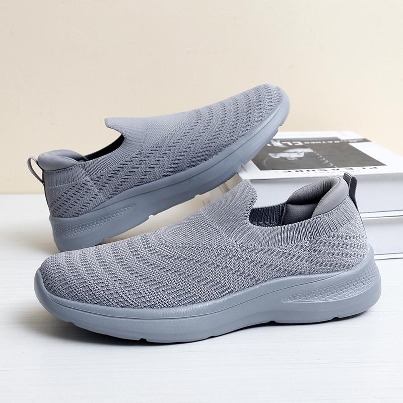 Fashion Mens Casual Shoes Hollow Breathable Mesh Loafers Men Lightweight Walking Shoes Slip on Big Size 39-48 Driving Loafers Men