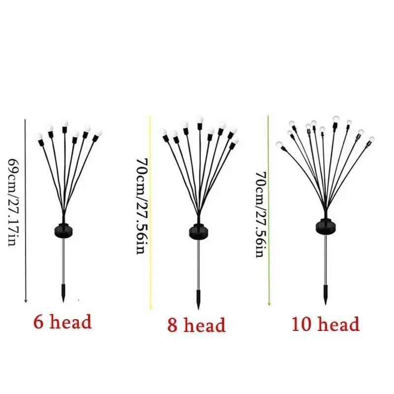 Outdoor Lights Solar Lawn Lamp Garden Lamp LED Wind-driven Firefly Ground Plug Lamp for Garden Lawn Landscape Holiday Light