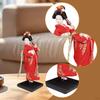 Ethnic Japanese Geisha Doll Collectible Figurine Female Statue Kimono for Home Office
