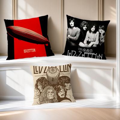 La Band L-Led Z-Zeppelin Comoda Morbida Federa per Cuscino per Divano Soggiorno Ufficio Domestico Decorazioni Coperture Protettive