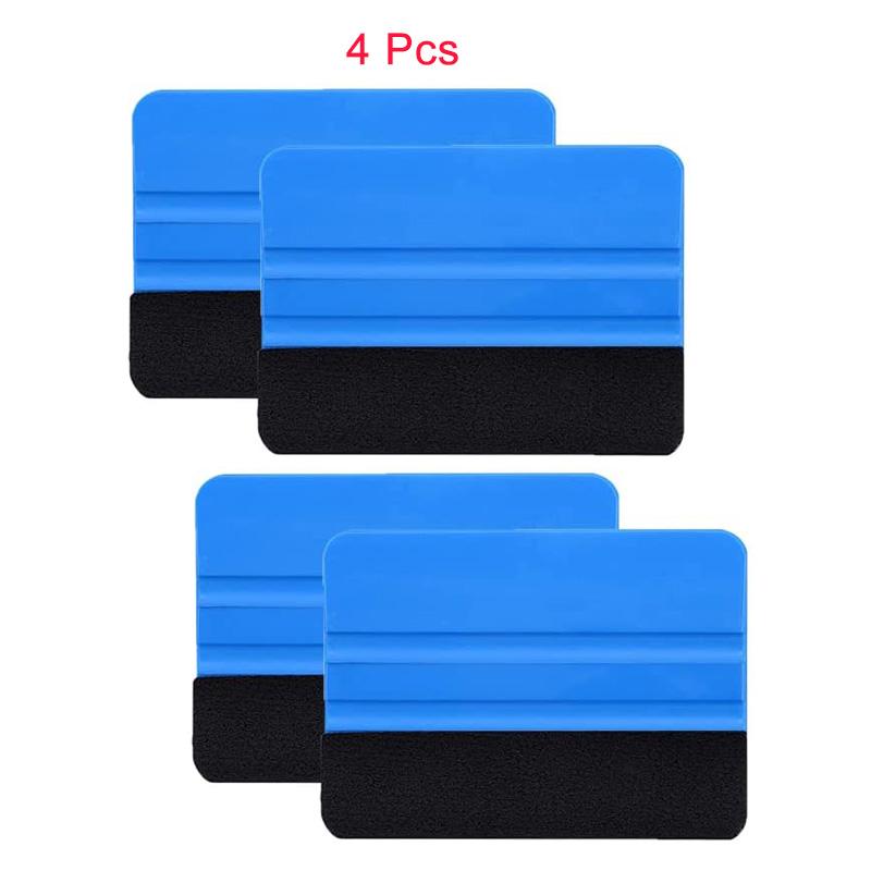 Vinyl Wrap Squeegee Window Film Screen Pretector Squeegee 4 Size Scratch-Free Scraper Tool for Decals Adhesive Vinyl Wallpaper