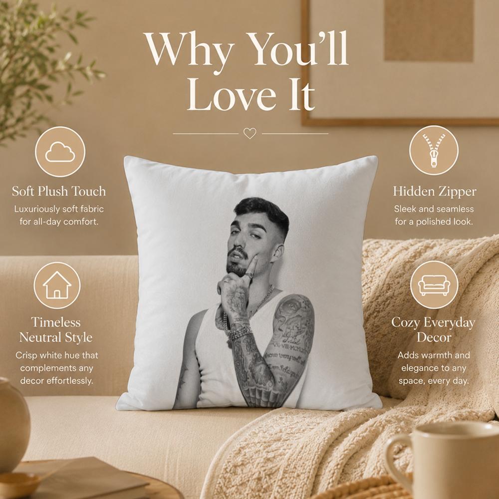 Singer D-Daniel AveryS Cushion Cover Double-Sided Printed Pillow Cover Hypoallergenic Dust-Mite Proof