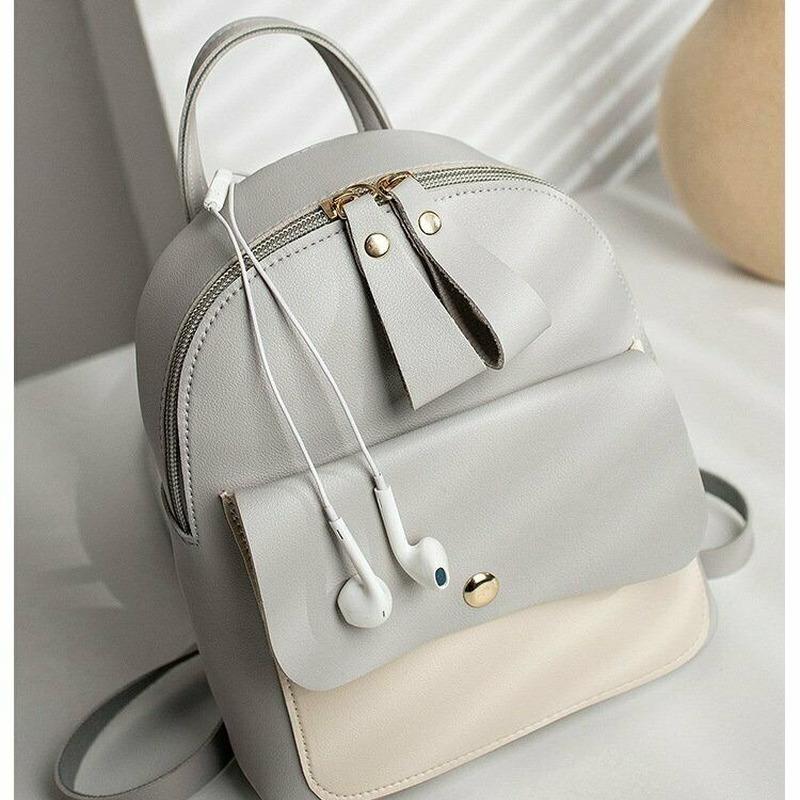 Buy Women Girls PU Leather School Bag 