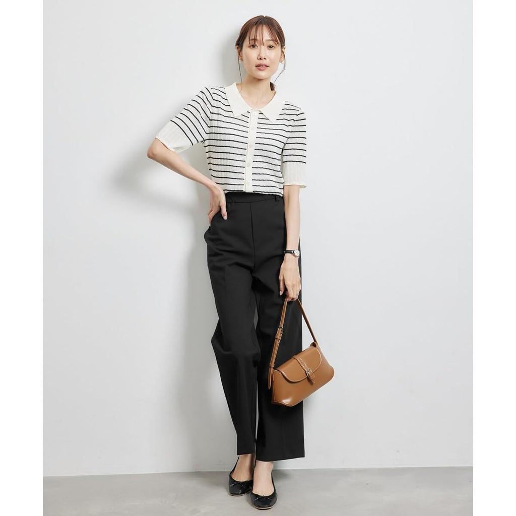 ROPE PICNIC Straight Cool to the Black Size 36 Mesh-Lined Pants/UV Protection, Touch, Quick-Drying, (01)