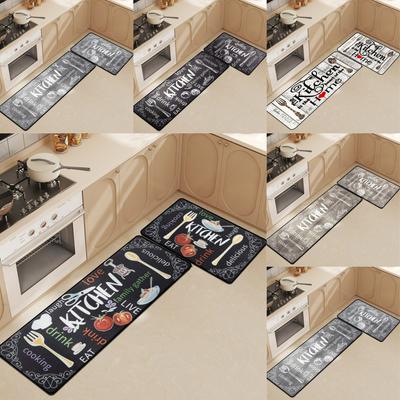 Kitchen Mat Home Entrance Doormat Living Room Bedroom Balcony Floor DecorCarpet House Hallway Door Laundry Room Nonslip Rug