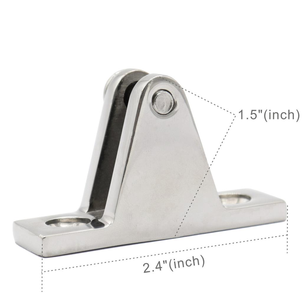 Deck Hinge Marine Boat Deck Hinge Mount Bimini Top Fitting Deck Hardware Boat Parts Accessories Marine Hardware