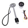 Fuel Water Level Sending Unit and Gauge Kit 7in High Resolution Stainless Steel Fuel Level Sender Sensor for Boat Truck