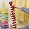 Built-In Spring Clips Multi-layer Hat Rack Large Capacity Hat Storage Clips  Door Back