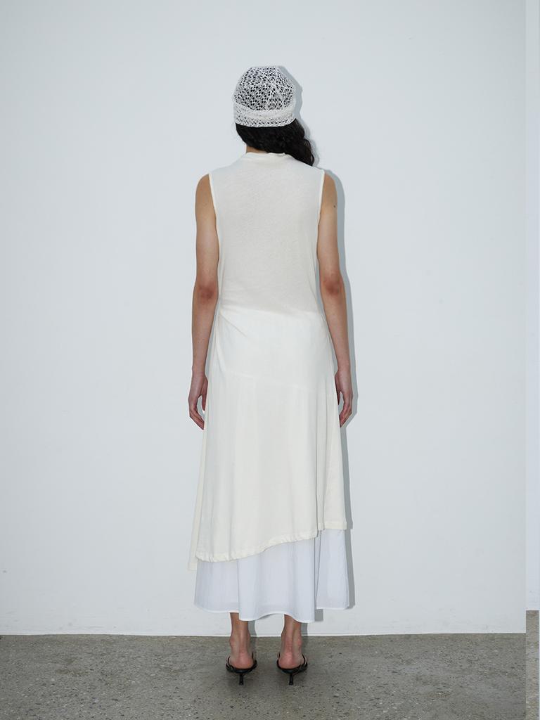 Text Room Toba Knotted Dress Light Yellow