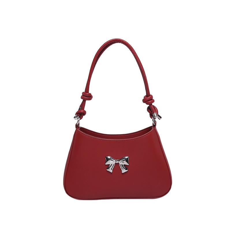 Elegant Bowknot Handheld Small Square Bag For Women In Chic Casual Style For Daily Use