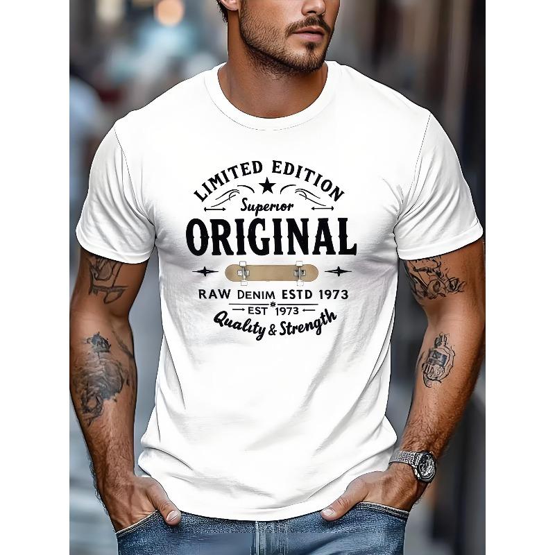 Into The Am Men S T-Shirt, Men S Casual Sports T-Shirt, UMP Men S Retro Pattern T-Shirt S белый