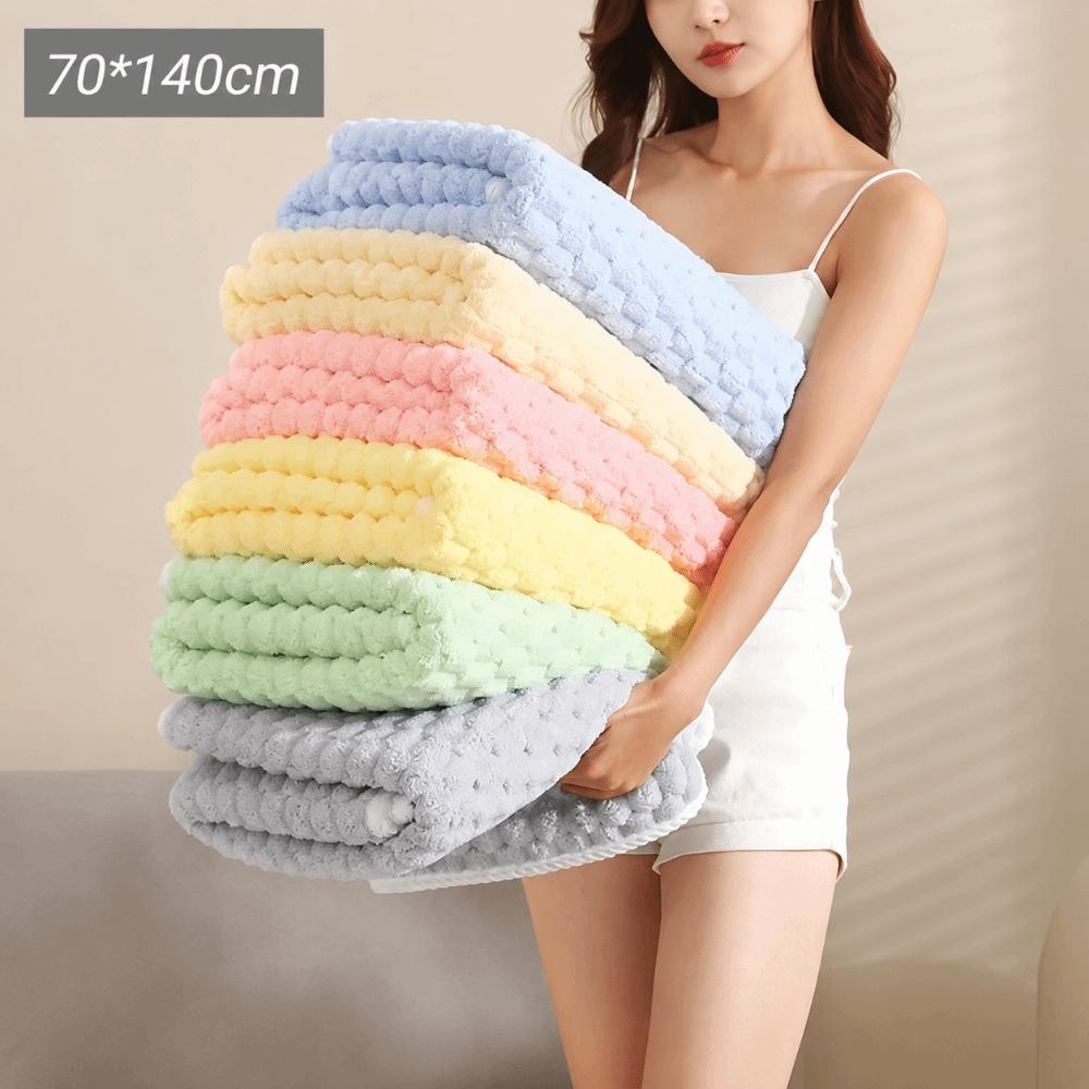 70 * 140CM Ultra-Fine Fiber Towel Super Absorbent Ultra-Fine Fiber Thickened Bath Towel Quick Drying Thickened