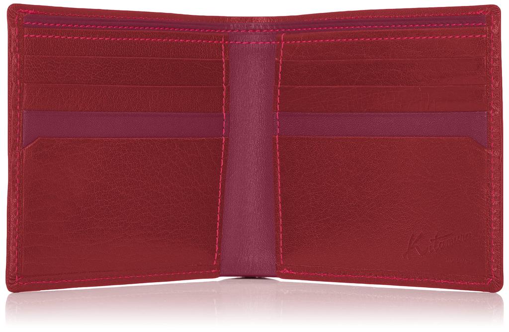 Bifold Wallet Buffalo Leather NH0811 Wine 71711 [Kitamura] Men's [Red]