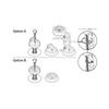 Beeline Moto II Stem Hole Mount for 12-25mm (MNT3.0_FORK)