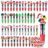 5-30Pcs Mixed Christmas 4-in-1 Color Ballpoint Pen Cartoon Santa Claus Snowman Writing Pen Student Stationery Kids New Year Gift