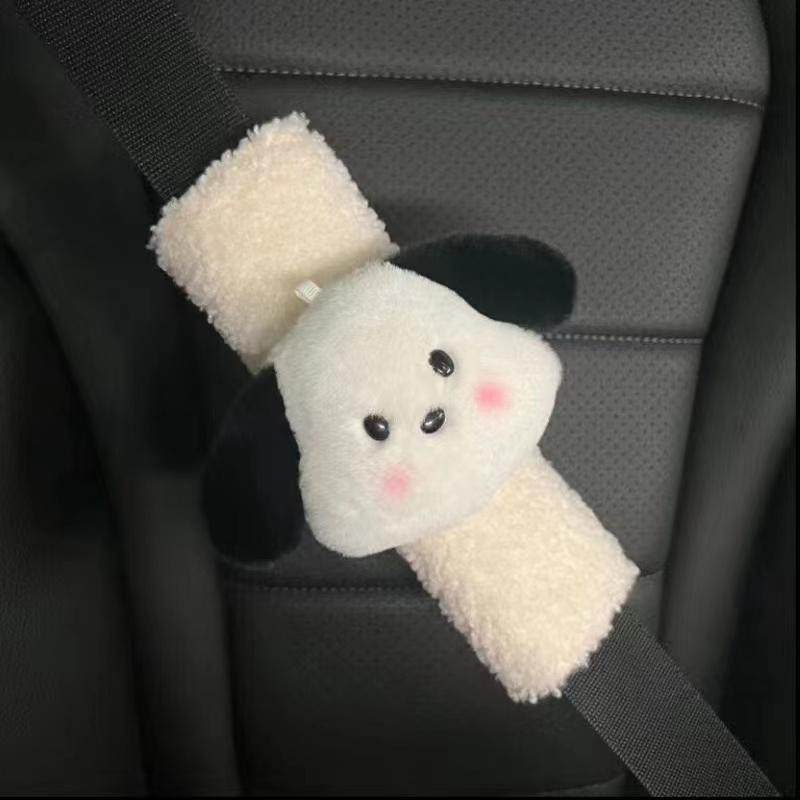 1pc Universal Car Headrest Neck Pillow Plush Dog Cute Cartoon Comfortable Vehicle Supplies Car Seat Accessories New Decoration