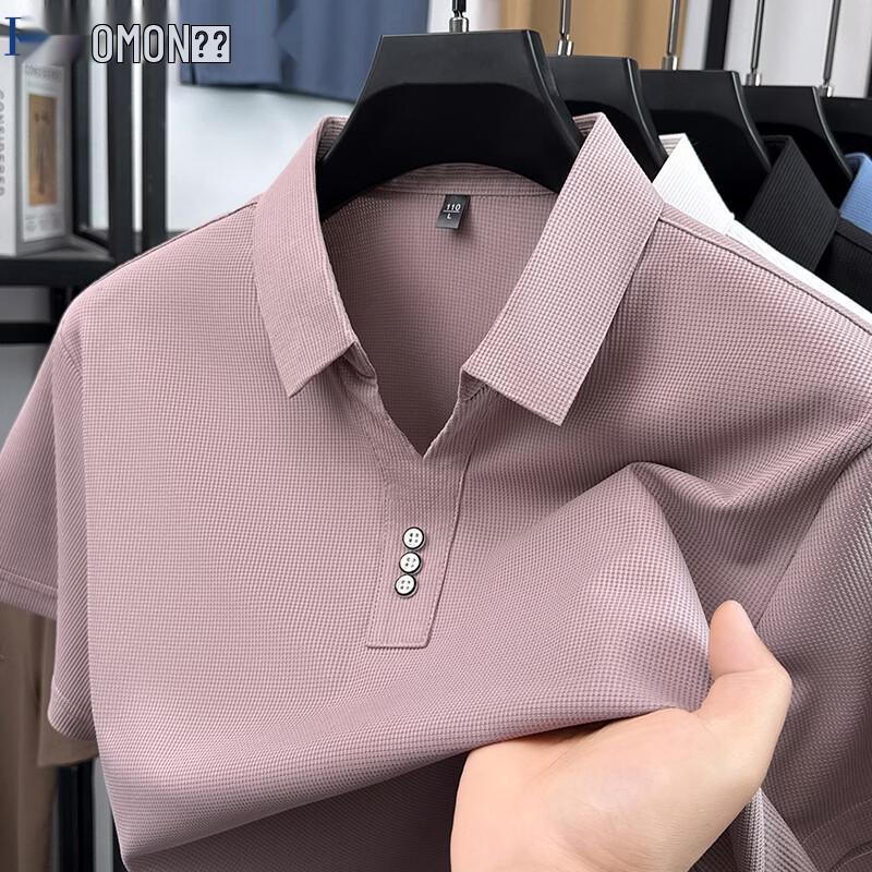 

ROMON Men s Summer Casual Short-Sleeve Polo Shirt 50