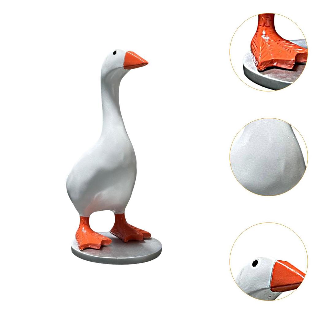 Magnetic Goose Key Holder Home Decoration Decorative Cute Accessories Resin Funny Goose Figurine for Key Storage Desk Office
