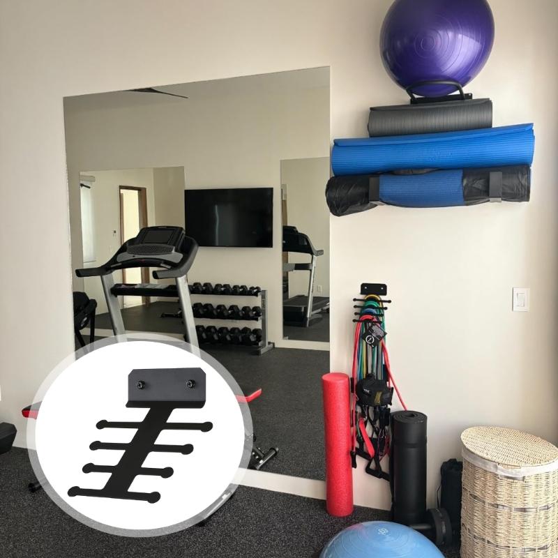 Gym Storage Rack Replacement Resistance Band Storage Hanger Gym Equipment Organizer Rack Pull Up Bands Rack Enduring