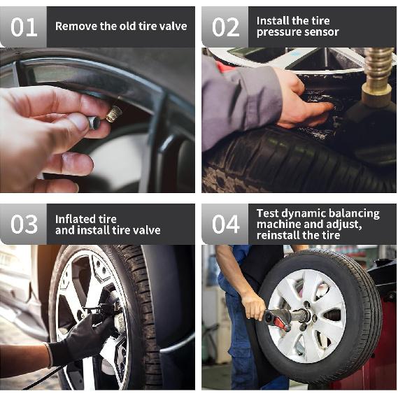 No.68293199AA Tire Pressure Sensor for Ram 1500 2019-2024 Tire Pressure Monitoring Sensor 4 Pcs