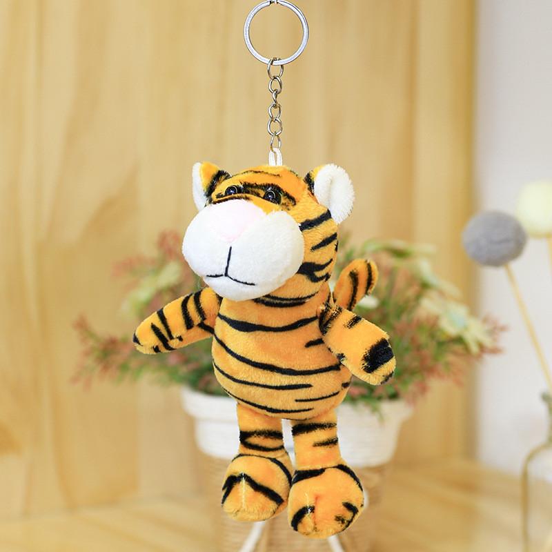 Tiger Year Plush Keychain With Soft Cotton Filling For Lucky Charm And Bag Decor