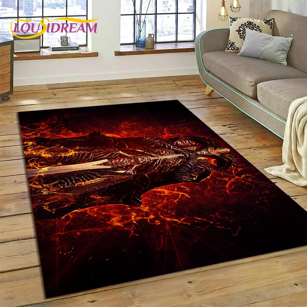 DMC Game 3D D-Devil May Cry cartoon Rug Carpet for Living Room Bedroom Home Decor,Floor Mat Non-slip Decoration for Sofa Doormat