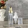In Stock: 60ml Clear PET Foaming Facial Cleanser Bottle with Press-Top for Travel or Hotel