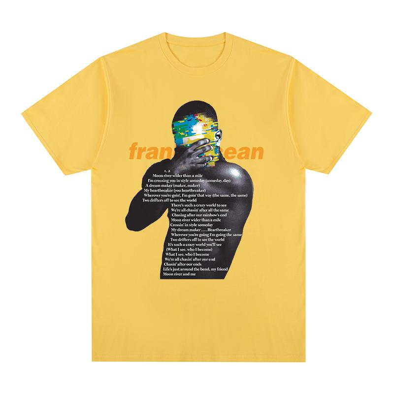 Frank Blond Tshirt Music Hip Hop Funny Harajuku Rapper Cotton Unisex T Shirt New Tee Tshirt Unisexs Tops