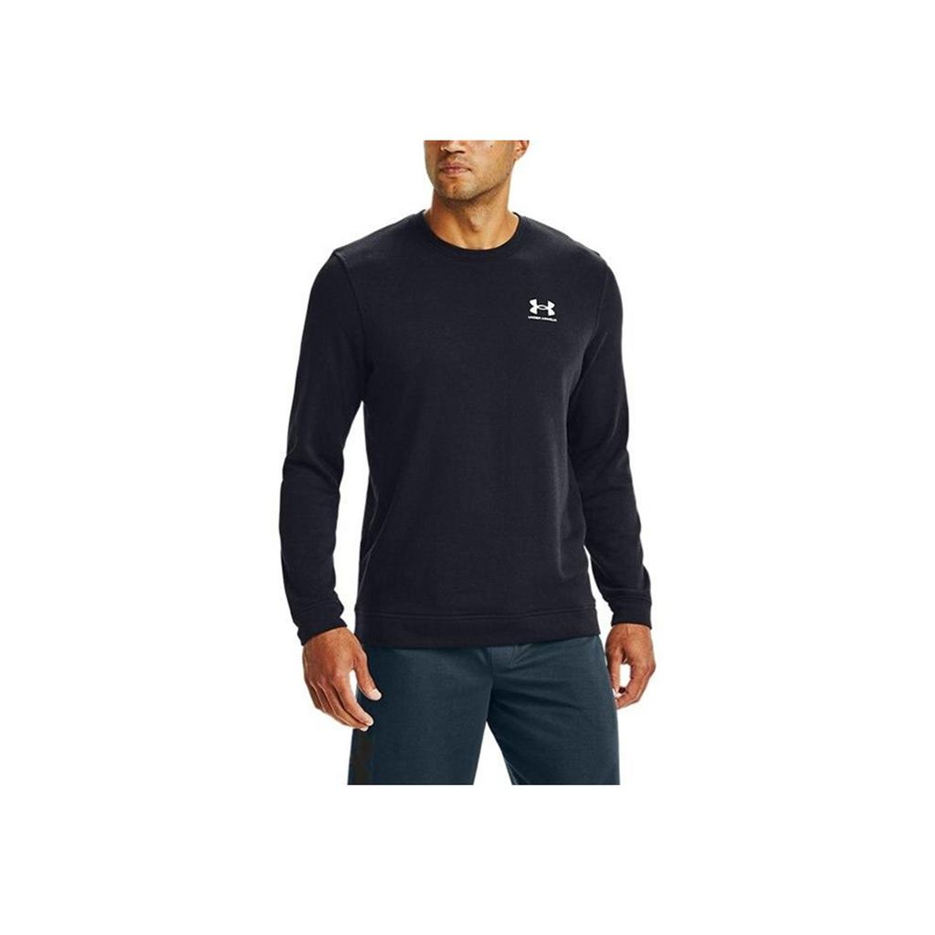 Under Armour Sportstyle Terry Training Crewneck Sweatshirt Men sweatshirt Black 1360735-001