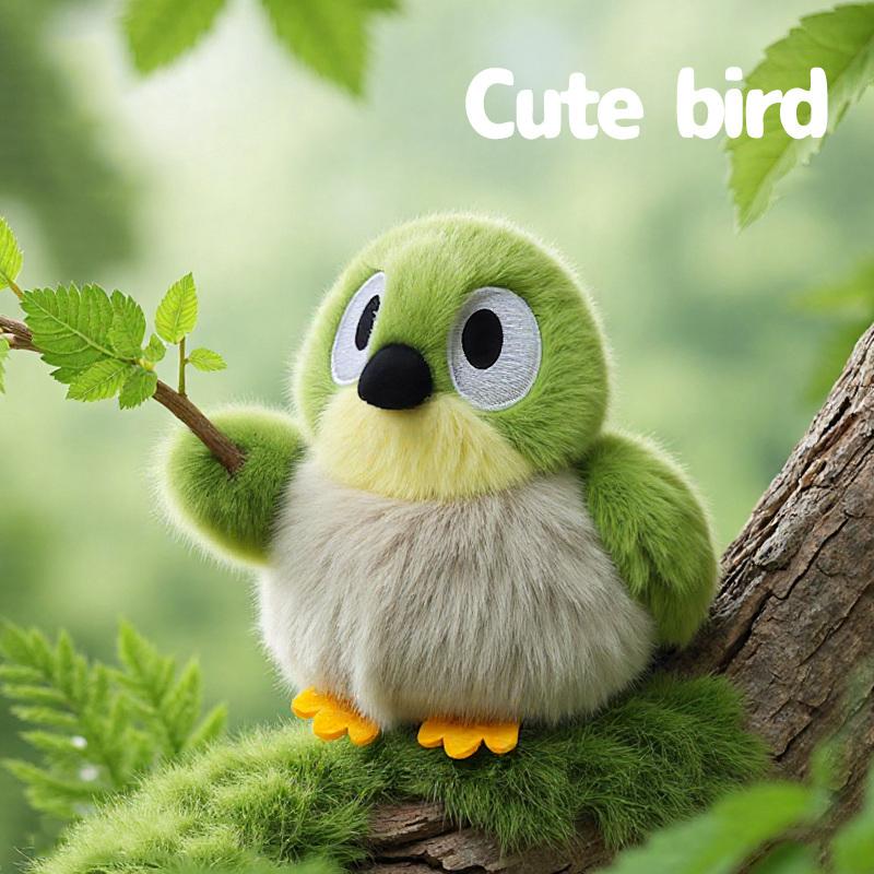 Bird Series Myna Sparrow Plush Toy Beautiful Kingfisher Tit Shrikes Doll Fork-tailed Sunbird White-eye Stuffed Toy Animal Decor