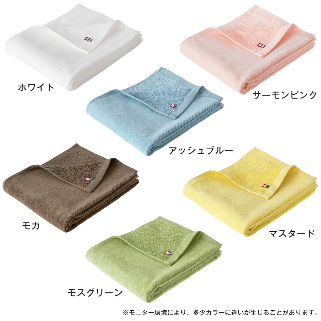 Bloom Imabari Ručník Mini Koupelnová Sada pro Miminka Velký Obličejový Skládaný Vyrobeno z Bavlny Zelená x Ručníky, 2, Barva, 40x100cm, Ručník, Látka, Japonsko, 100% (Mech