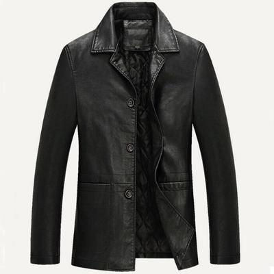 Leather Jacket Men Soft PU Male Business Casual Coats Man Jaqueta Masculinas Inverno Couro Large Size XXXL 4XL