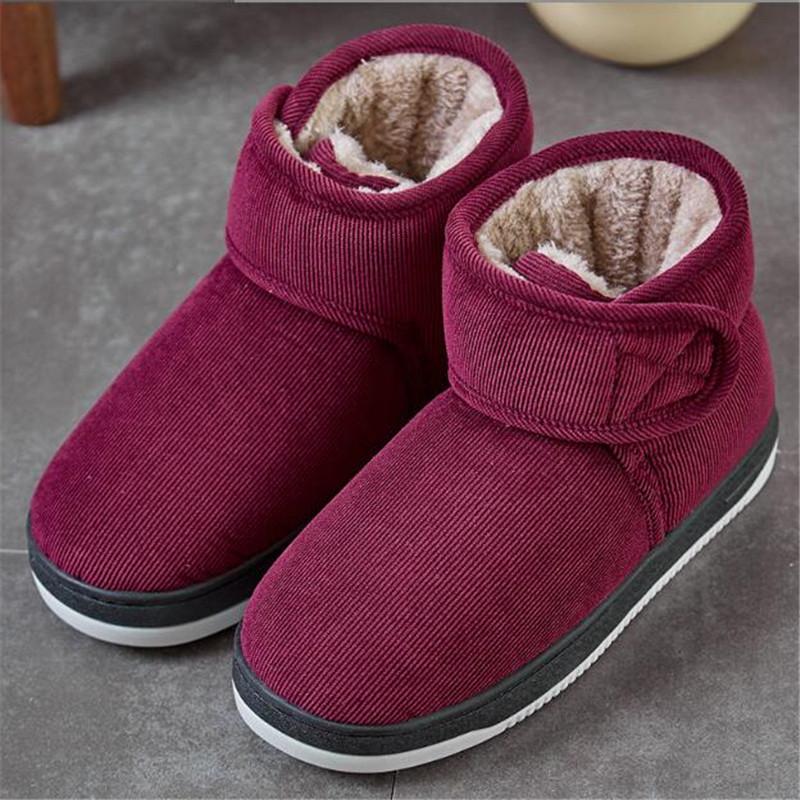 Winter Thick Plush Slippers Women Men Home Warm Women Shoes Indoor Outdoor Wear Cotton Shoes Unisex Slippers Footwear