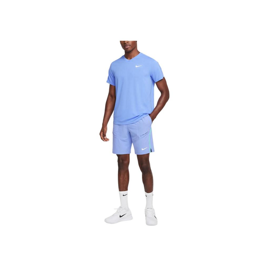 Nike Calções Casuais Três Quartos com Cintura Elástica com Logótipo Calções Masculinos Azul-Claro FD5330-494